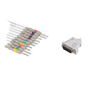 Philips Compatible One Piece Reusable EKG Cable – IEC