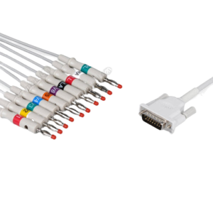 Philips Compatible One Piece Reusable EKG Cable – AHA