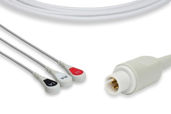 Mortara Burdick Compatible Direct-Connect ECG Cable