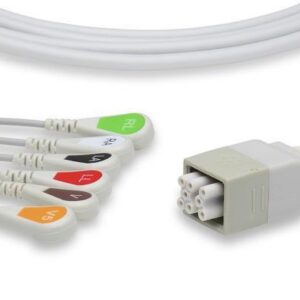 GE Healthcare Marquette Compatible ECG Telemetry Leadwire 394111-010 Part Number LAP6-90S0