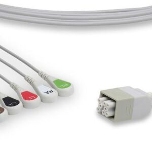 GE Healthcare Marquette Compatible ECG Telemetry Leadwire – 394111-005 Part Number LAP5-90P0
