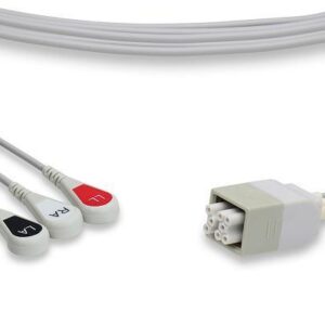 GE Healthcare Marquette Compatible ECG Telemetry Leadwire – 394111-014 Part Number LAP3-90S0